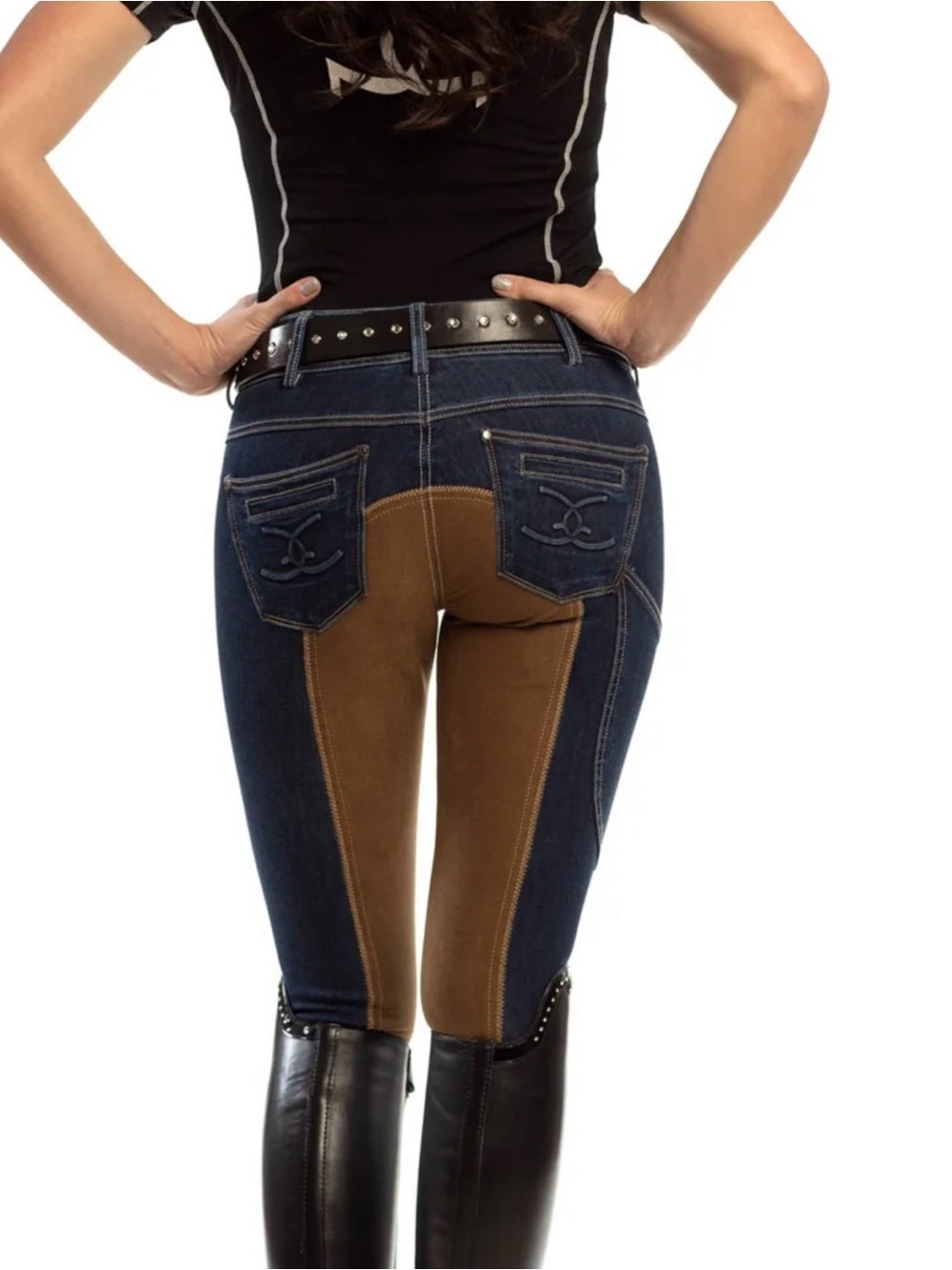 Goode Rider Equestrian Jean, Full Seat, 32R - Picture 3 of 17
